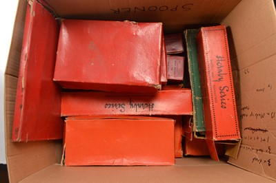 Lot 505 - Very large quantity of Hornby 0 Gauge boxed and unboxed mostly Clockwork Track Level Crossings Points Turntables Buffers and Clips (approx. 280 pieces of track)