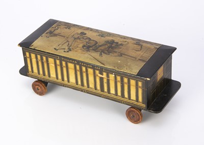 Lot 332 - A rare Clark & Co’s Anchor Sewing Cotton Pullman Parlour Car wooden box