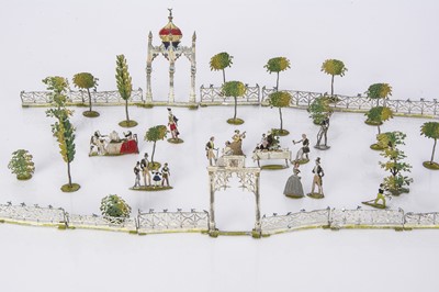 Lot 336 - A mid 19th century German ‘flats’ toy Pleasure Garden