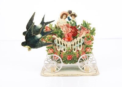 Lot 354 - An early 20th century elaborate pop-up Valentine’s card