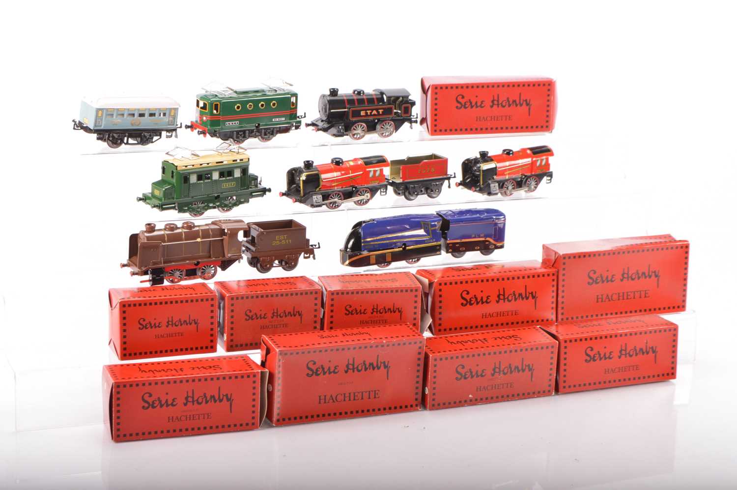 Lot 763 - Hachette (French - Hornby Style) 0 Gauge Modern issue Group of Locomotives (7)