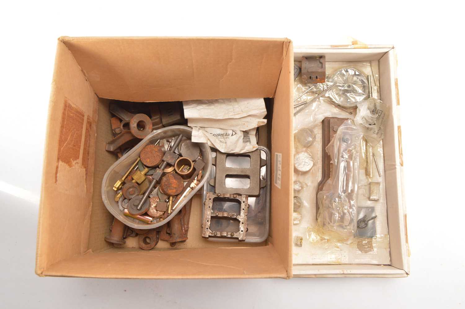 Lot 843 - Stewart Turner No 10H and other Rough-Cast Steam Engine Components (qty in 2 boxes)