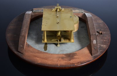 Lot 14 - A Victorian and later mahogany wall clock