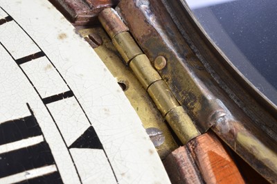 Lot 14 - A Victorian and later mahogany wall clock