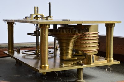 Lot 14 - A Victorian and later mahogany wall clock