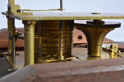 Lot 14 - A Victorian and later mahogany wall clock