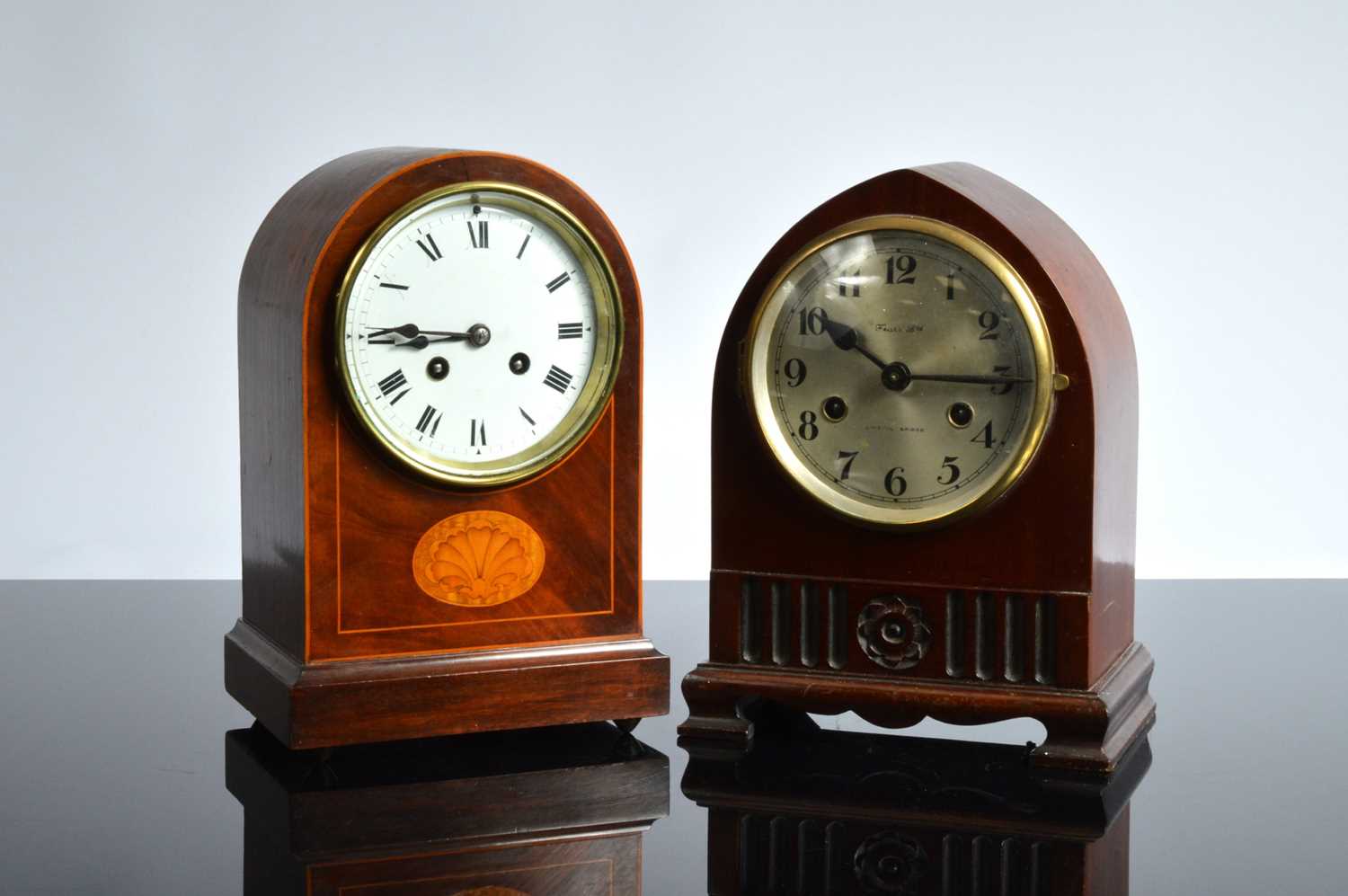 Lot 15 - Two late 19th century mantle clocks