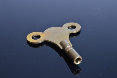 Lot 19 - A late 19th or early 20th century brass Louis XVI style mantle clock