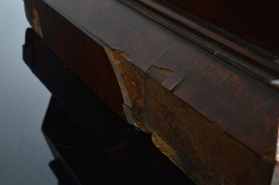 Lot 22 - A William IV or early Victorian large mahogany mantle clock from Liddell of Liverpool