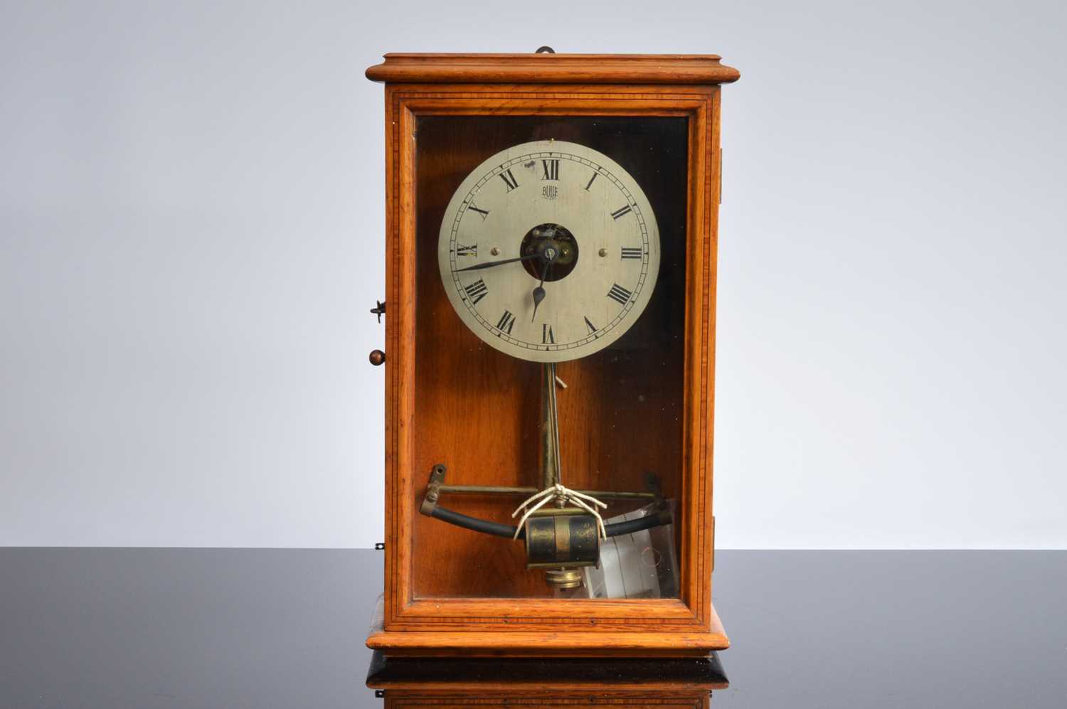Lot 31 - An early 20th century electronic wall clock by Bulle