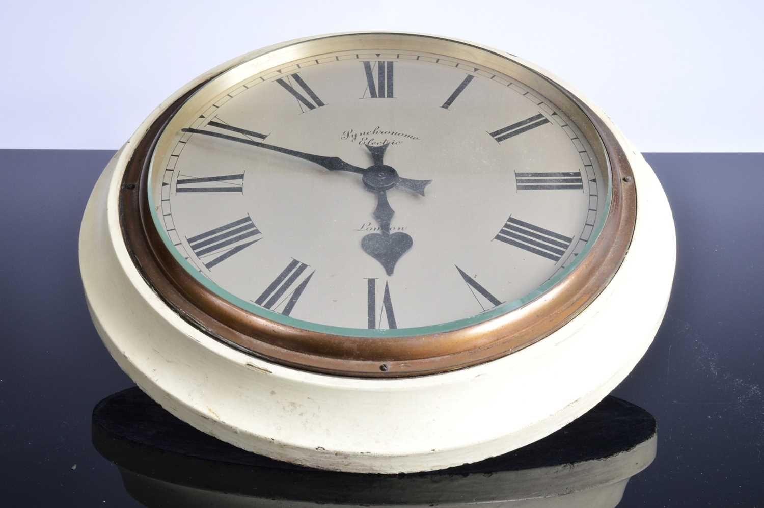 Lot 34 - A first half 20th century Synchronome Electric wall clock