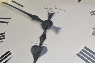 Lot 34 - A first half 20th century Synchronome Electric wall clock