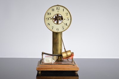 Lot 35 - An early 20th century electronic mantle clock