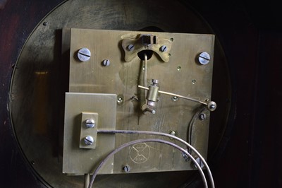 Lot 41 - An Edwardian mahogany mantle clock from Sir John Bennett Ltd