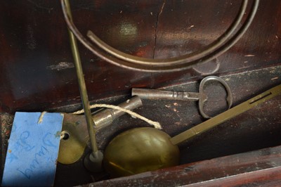 Lot 41 - An Edwardian mahogany mantle clock from Sir John Bennett Ltd