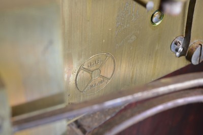 Lot 41 - An Edwardian mahogany mantle clock from Sir John Bennett Ltd