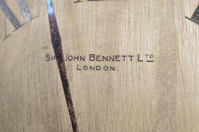 Lot 41 - An Edwardian mahogany mantle clock from Sir John Bennett Ltd
