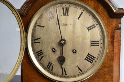 Lot 41 - An Edwardian mahogany mantle clock from Sir John Bennett Ltd