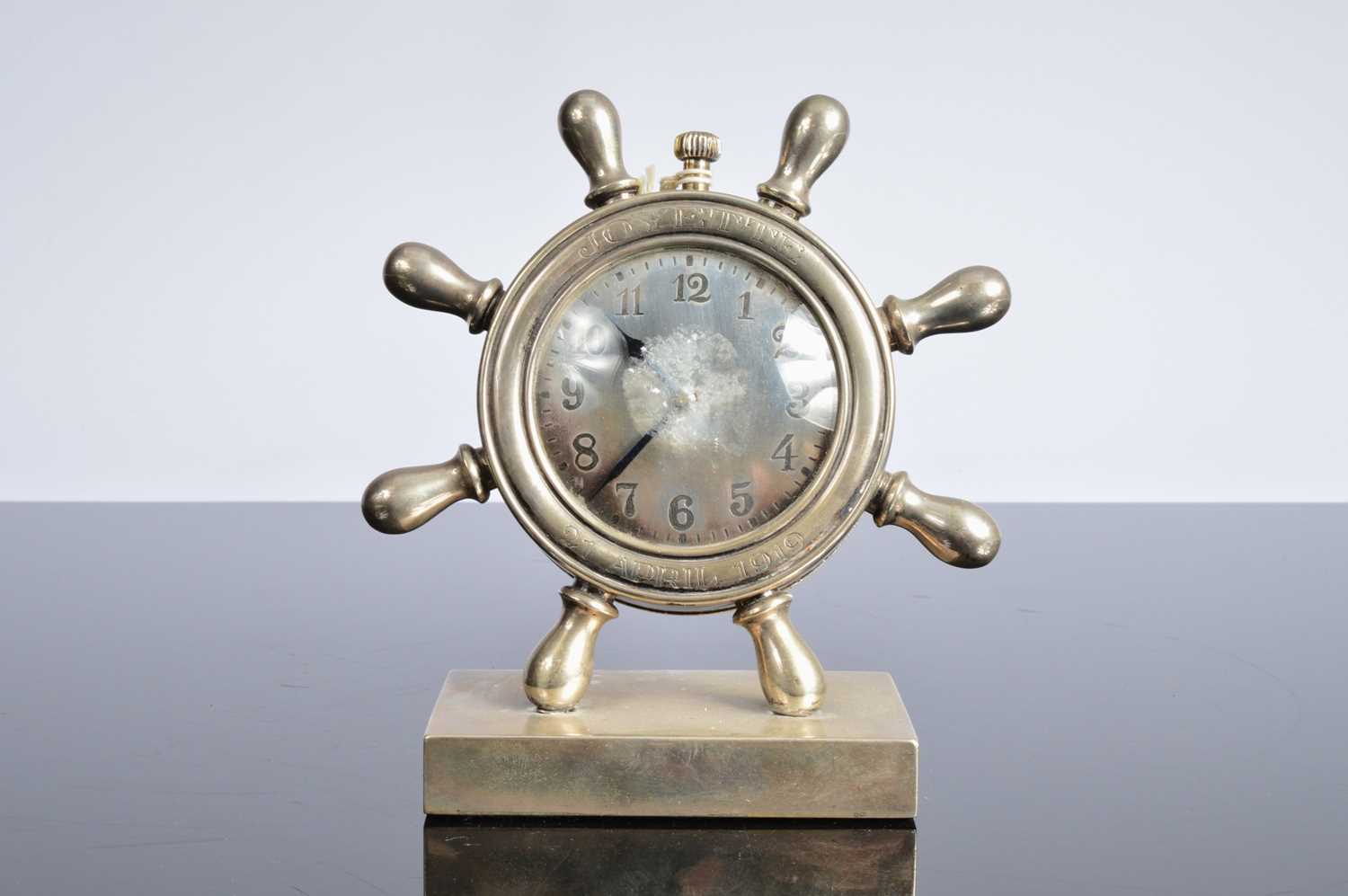 Lot 44 - An early 20th century Swedish silver novelty clock from A. Dragsted