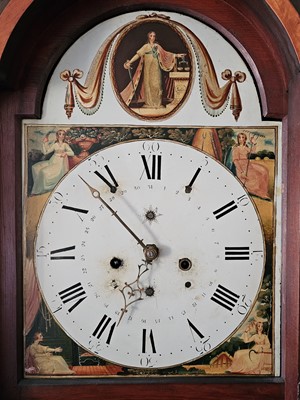 Lot 50 - An 18th century and later long case clock
