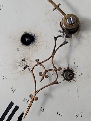 Lot 50 - An 18th century and later long case clock