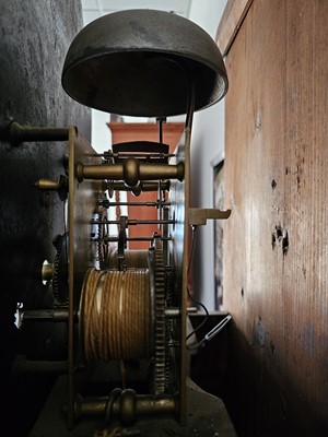 Lot 50 - An 18th century and later long case clock