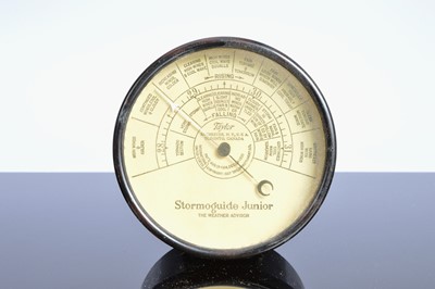 Lot 55 - Five small clocks and two barometers