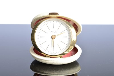 Lot 56 - Six small clocks and travel timepieces