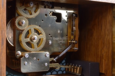 Lot 58 - A second half 20th century mantle clock from Knight & Gibbons