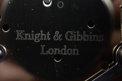 Lot 58 - A second half 20th century mantle clock from Knight & Gibbons