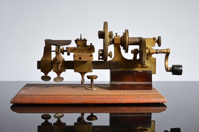 Lot 63 - A vintage watch makers lathe