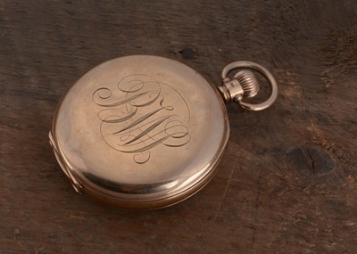 Lot 67 - A George V period 9ct gold open faced paocket watch