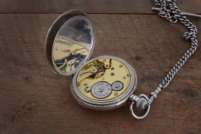 Lot 72 - A George V period silver half hunter pocket watch