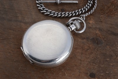 Lot 72 - A George V period silver half hunter pocket watch