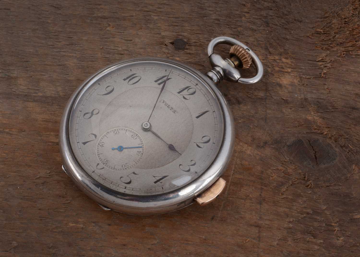 Lot 79 - A nice early 20th century Volta open face silver repeater pocket watch
