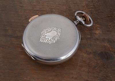 Lot 79 - A nice early 20th century Volta open face silver repeater pocket watch