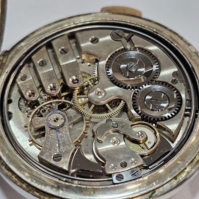 Lot 79 - A nice early 20th century Volta open face silver repeater pocket watch