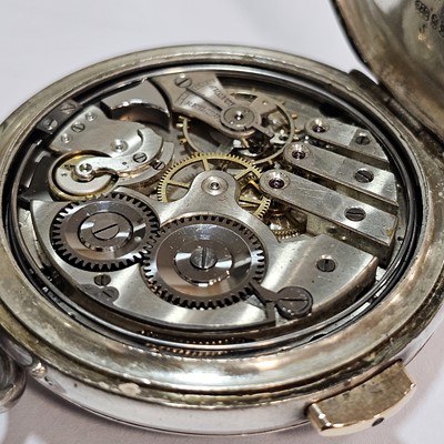 Lot 79 - A nice early 20th century Volta open face silver repeater pocket watch