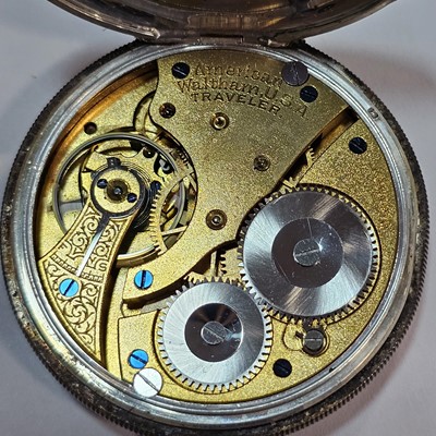 Lot 84 - Three silver Victorian and later open faced pocket watches and a gold plated example