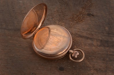 Lot 86 - A 1920s Marksmen 9ct gold open face pocket watch