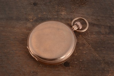 Lot 86 - A 1920s Marksmen 9ct gold open face pocket watch