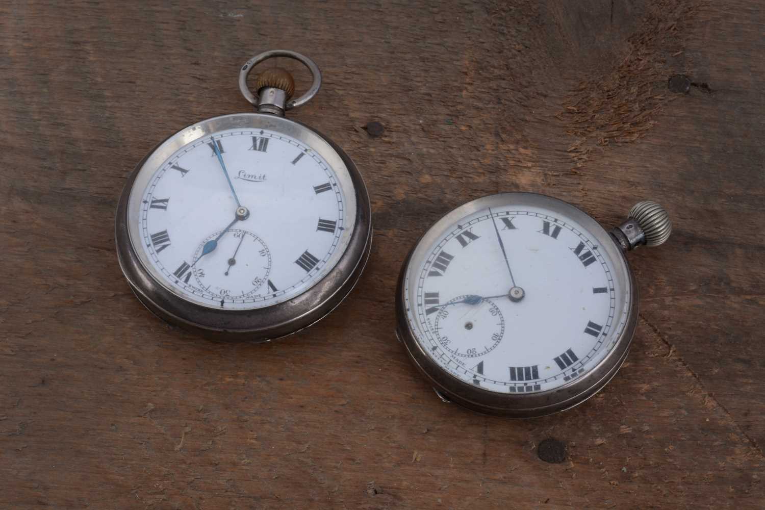 Lot 90 - Two early 20th century open faced silver pocket watches