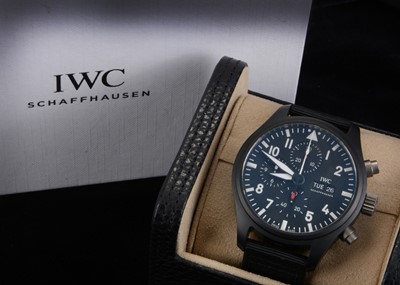 Lot 109 - A good modern IWC (Internation Watch Company) "Top Gun"Pilot's automatic wristwatch