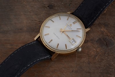 Lot 110 - A 1960s Certina Automatic Blue Ribbon 9ct gold cased wristwatch