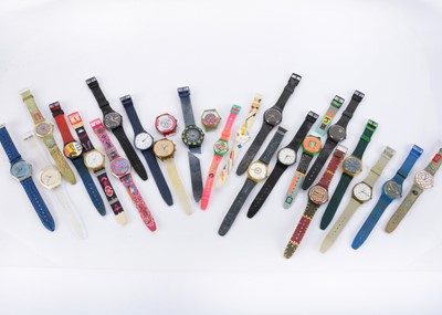 Lot 117 - A collection of Swatch wristwatches