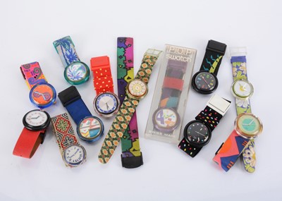 Lot 118 - Twelve POP Swatch wristwatches