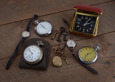 Lot 136 - Four watches and other items