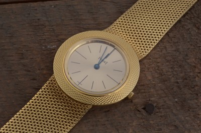 Lot 161 - A circa 1980s Piaget manual wind 18ct gold slim line dress wristwatch