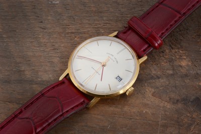 Lot 168 - A circa 1960s Favre-Leuba Daymatic gold plated wristwatch