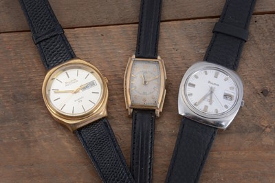 Lot 183 - Three Bulova wristwatches